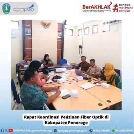 rapat koordinasi perizinan fiber optik di kabupaten ponorogo