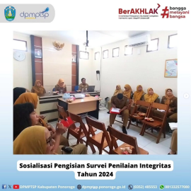 sosoalisasi pengisian survepenilain intergrasi tahun 2024