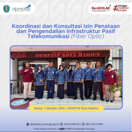 koordinasi dan konsultan izin penataan dan pengendalian infrastruktur pasif telekomunikasi (fiber optic)