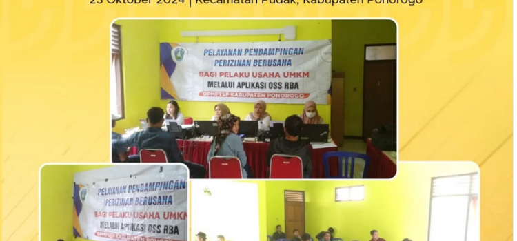 pelayayan pendampingan perizinan berusaha bagi pelaku usaha umkm di ponorogo