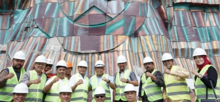 Rapat koordinasi serta peninjauan proyek monumen reog dan museum peradaban bersama sekretaris kementrian koordinator bidang perekonomian republik indonesia