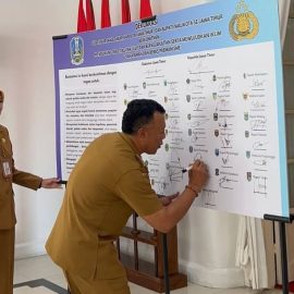 Bupati Ponorogo Tandatangani Deklarasi Dukung Investasi Inklusif dan Bebas Premanisme di Jawa Timur