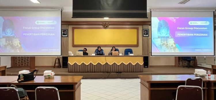 Kegiatan Focus Group Discussion (FGD) Penertiban Perizinan